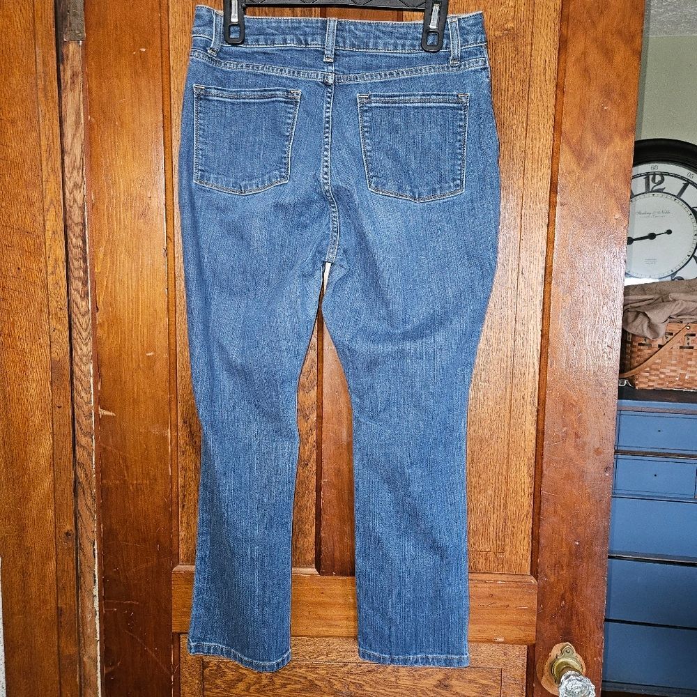 Vintage L.L. Bean True‎ Shape Jeans 12P Blue Classic Fit Straight Leg 299515